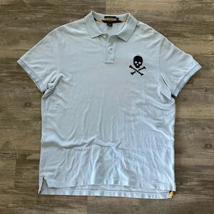 Vintage Rugby Ralph Lauren Skull & Crossbones Polo Shirt Size XL